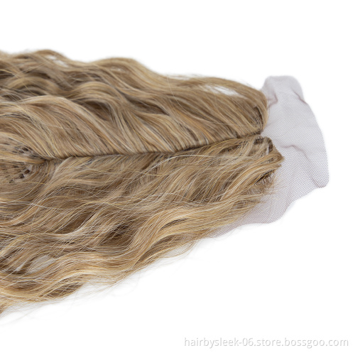 The highest sales in Russia Long Curly Wave Twist Crochet Hair Loose Deep Wave Hair Bundles Extensions Synthetic Braiding Hair